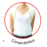 Bretelles de remplacement corset d'immobilisation Gibaud