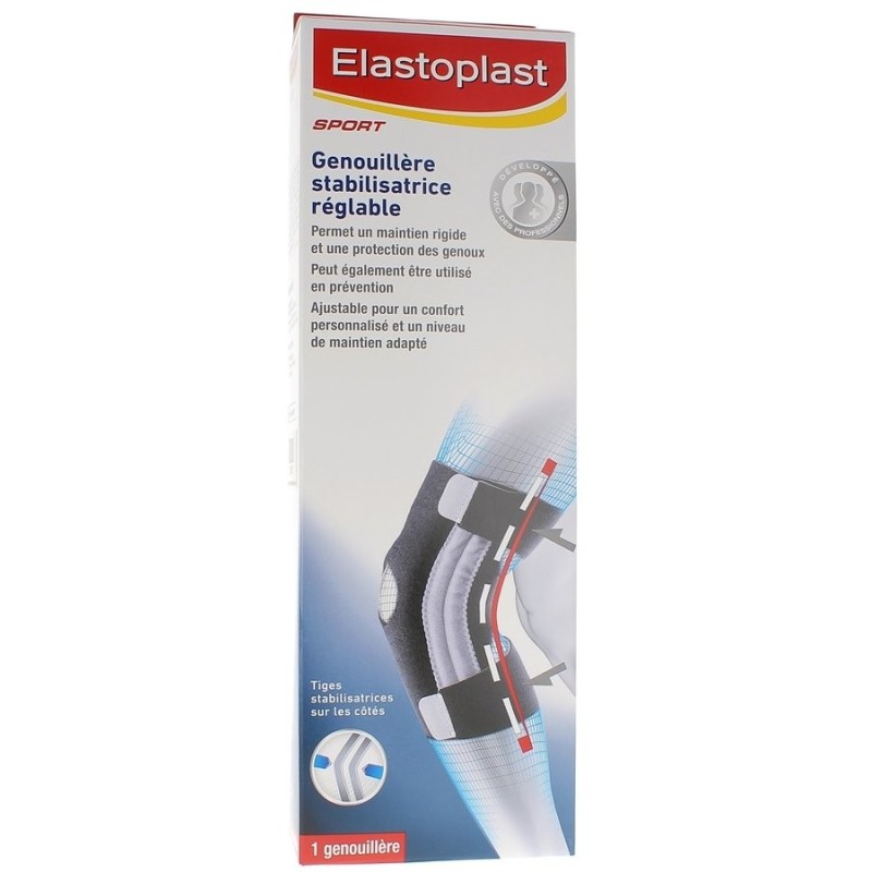 Genouillère Stabilisatrice Réglable Sport Elastoplast - 1 genouillère ajustable taille unique