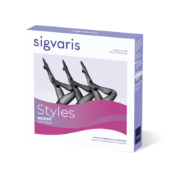 Styles motifs plumetis bas de contention auto-fixants Sigvaris - classe 2