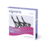 Styles motifs plumetis bas de contention auto-fixants Sigvaris - classe 2