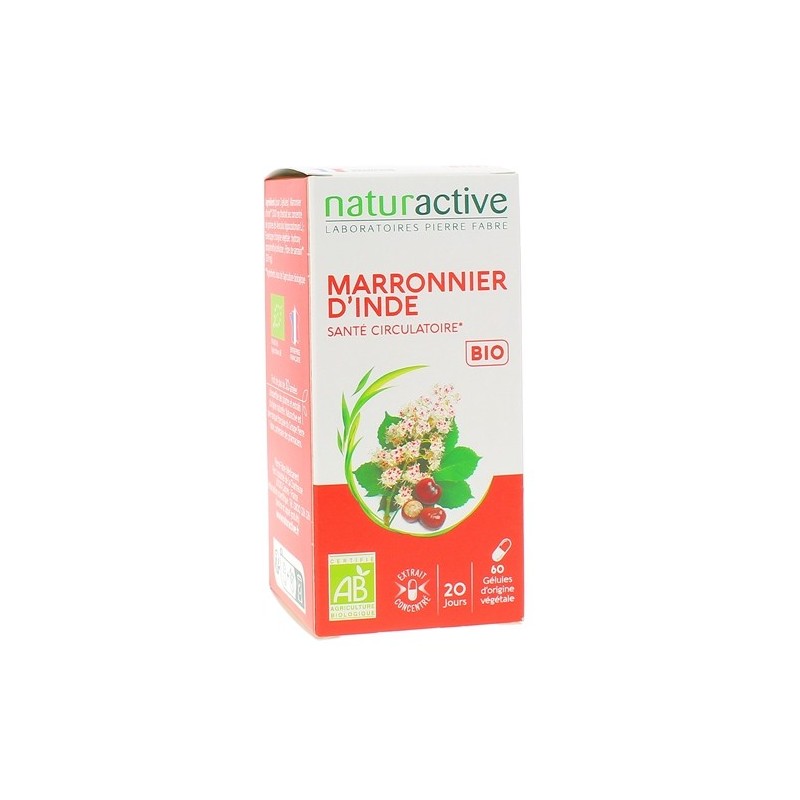 Marronnier d'inde santé circulatoire Bio Naturactive - pot de 60 gélules