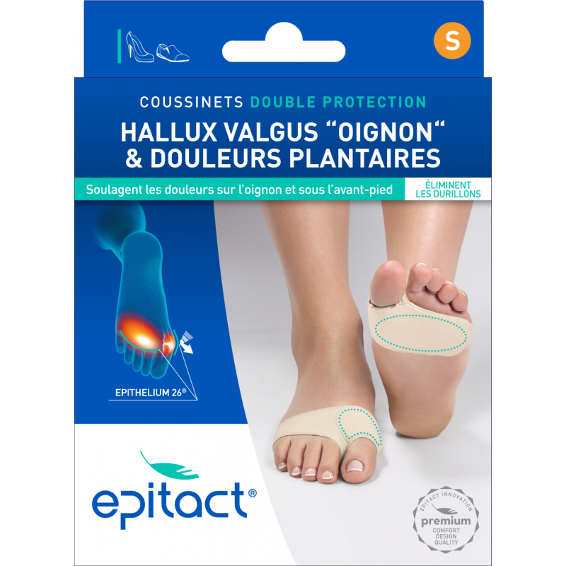 Coussinets double protection Hallux Valgus & douleurs plantaires Epitact