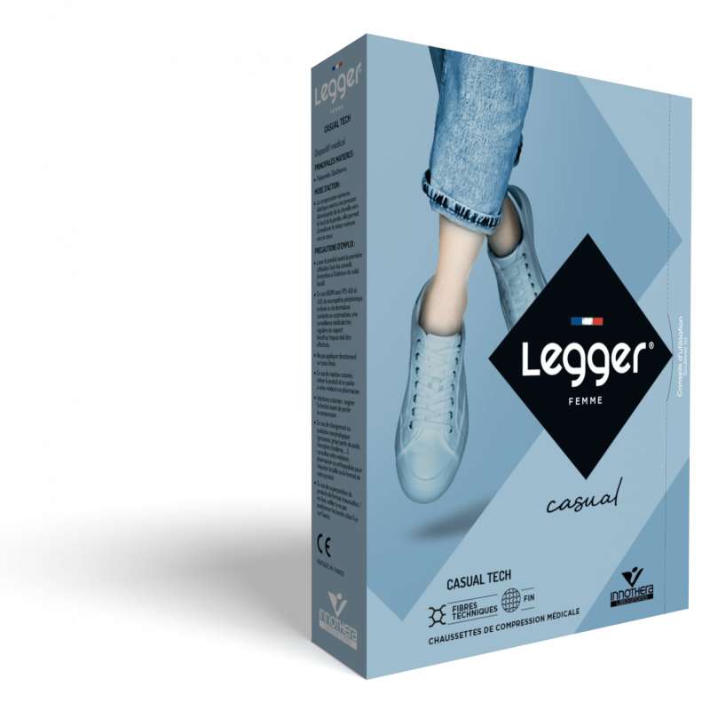 Chaussettes de contention Legger Casual tech (Varisma Zen) femme - classe II