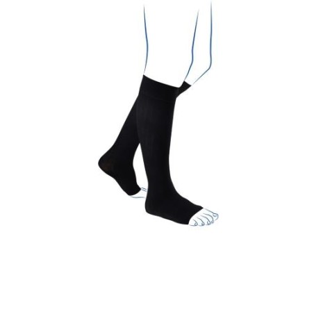 Chaussettes de contention Venoflex City confort coton homme - classe III - pied ouvert