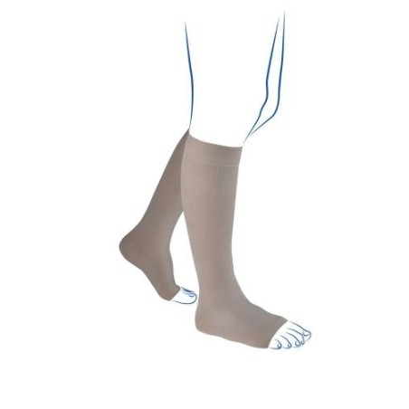 Chaussettes de contention Venoflex Élégance homme - classe III - pieds ouverts