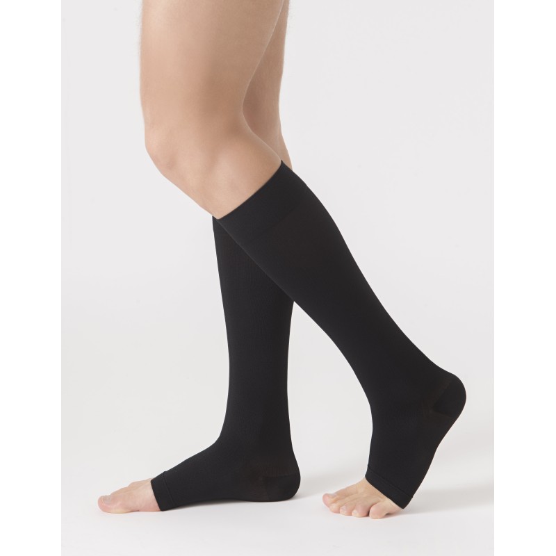 Dynaven chaussettes de contention Fin (Reflex) homme - classe 2 - pieds ouverts